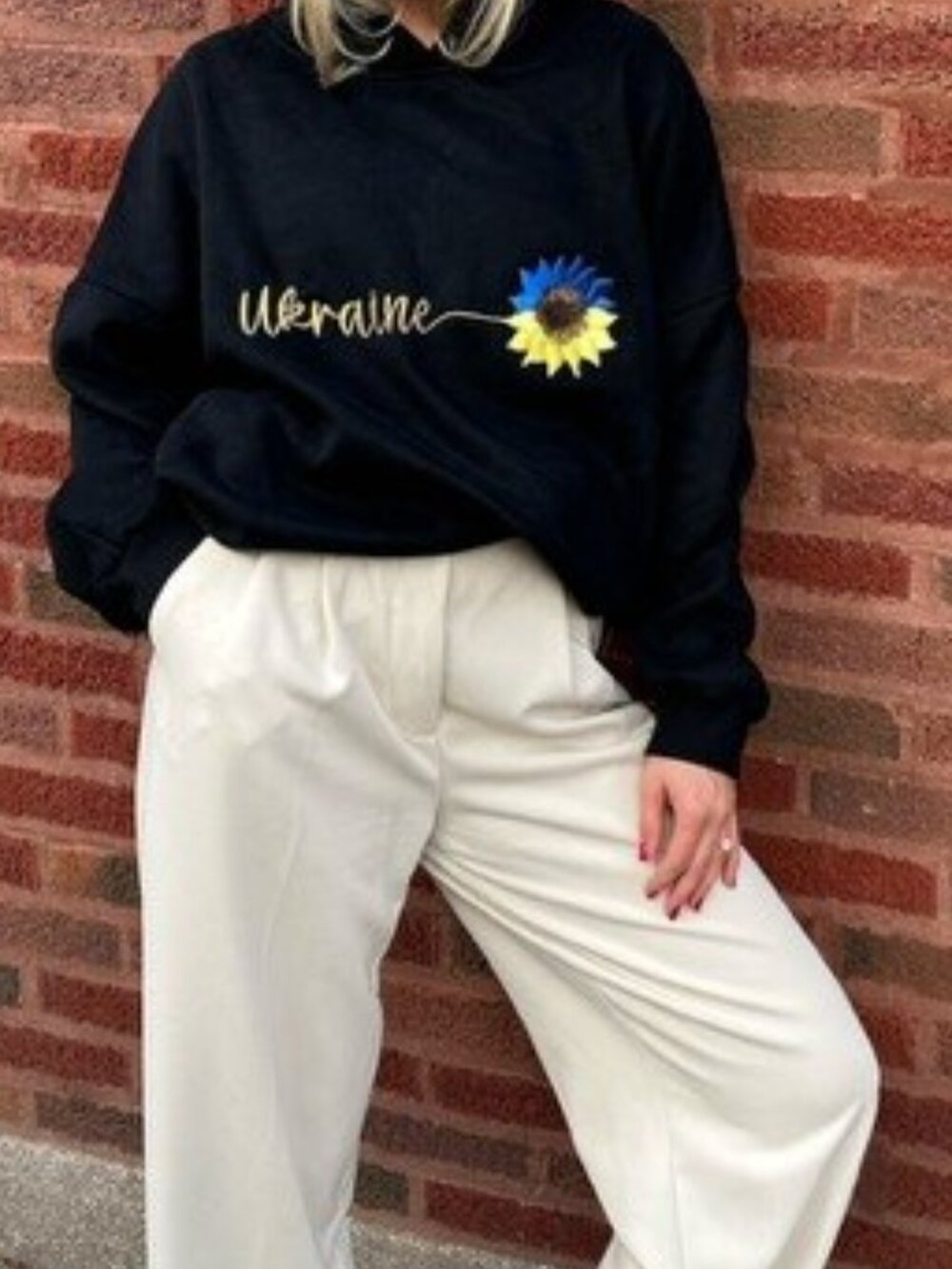 SKurated Embroidered Black Hoodie